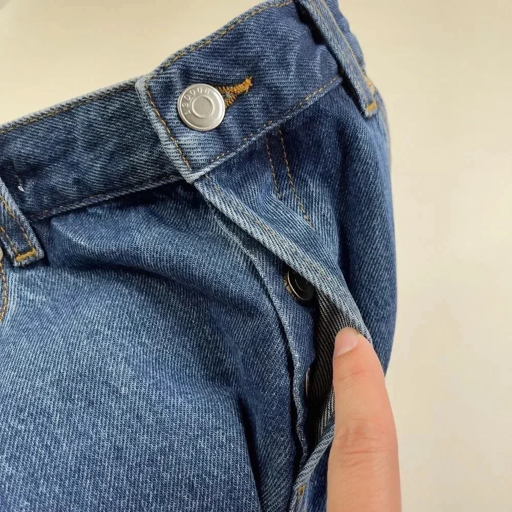 ARKET Men's Cropped Denim Blue Jeans Size 33
